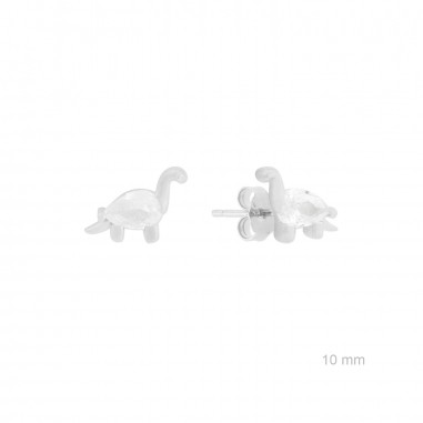 Silver earrings with cubic zirconium