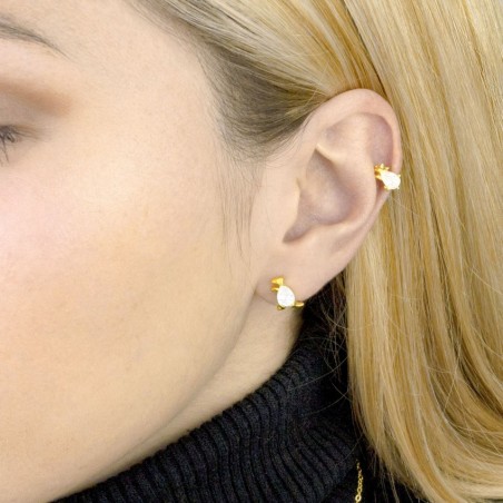 Boucles d'oreilles en Argent avec oxyde de zirconium