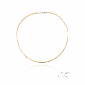 Braided leather necklace,...