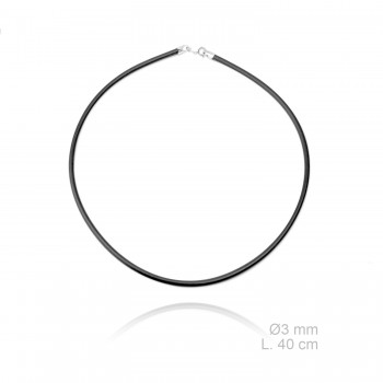 Rubber necklace, length: 40 cm
