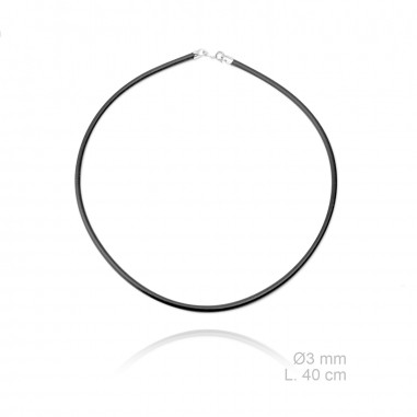 Gargantilha de borracha, comprimento: 40 cm