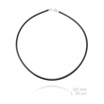 Rubber necklace, length: 50 cm