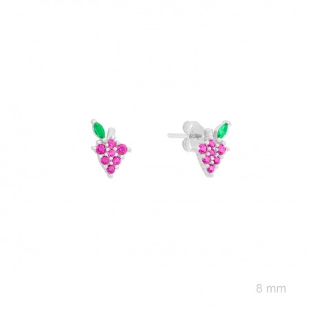 Boucles d'oreilles en Argent avec oxyde de zirconium
