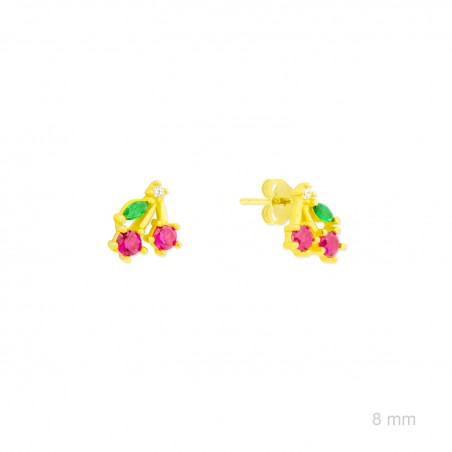 Boucles d'oreilles en Argent avec oxyde de zirconium