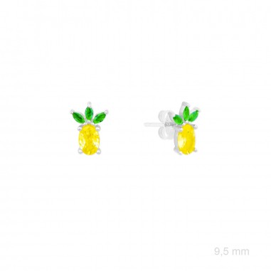 Boucles d'oreilles en Argent avec oxyde de zirconium