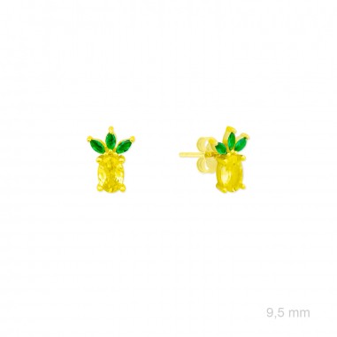 Brincos de Prata Esterlina com zircônia