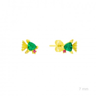 Boucles d'oreilles en Argent avec oxyde de zirconium