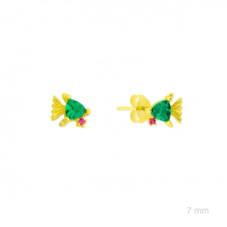 Boucles d'oreilles en Argent avec oxyde de zirconium