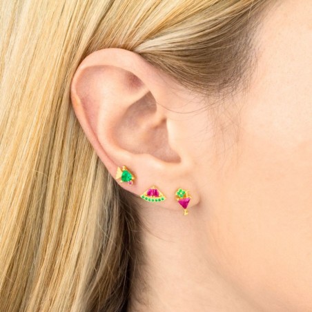 Boucles d'oreilles en Argent avec oxyde de zirconium