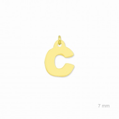 Charm de Plata de Ley (Letra C)