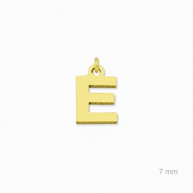 Charm de Plata de Ley (Letra E)