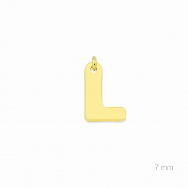 Charm de Plata de Ley (Letra L)