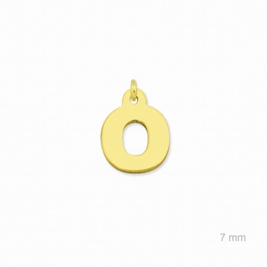 Charm de Plata de Ley (Letra O)