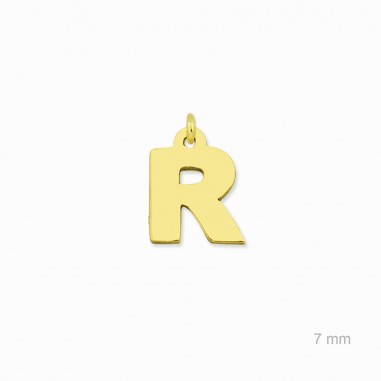 Charm de Plata de Ley (Letra R)