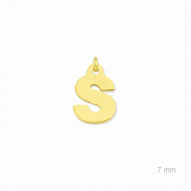 Charm de Plata de Ley (Letra S)