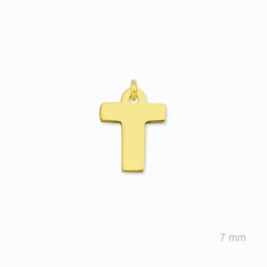 Charm de Plata de Ley (Letra T)