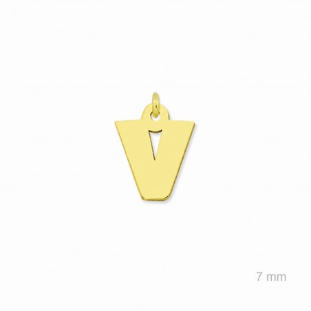 Charm de Plata de Ley (Letra V)