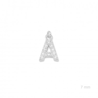 Charm de Plata de Ley (Letra A)