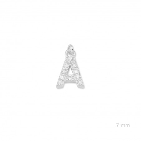 Charm de Plata de Ley (Letra A)