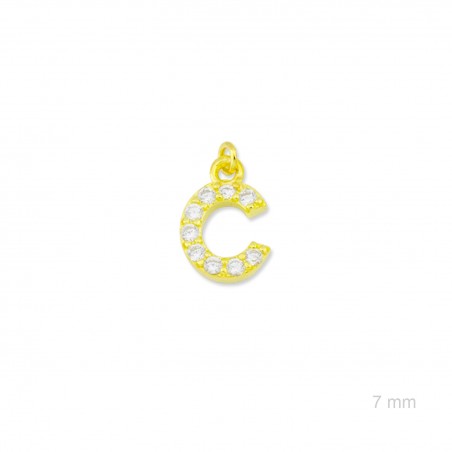 Charm de Plata de Ley (Letra C)