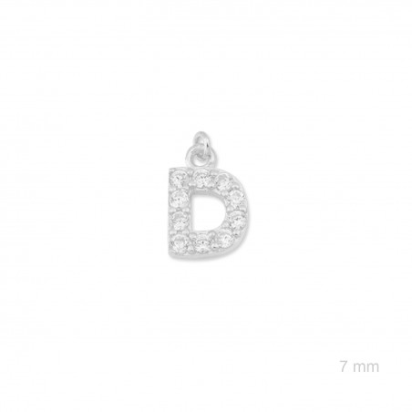 Charm de Plata de Ley (Letra D)