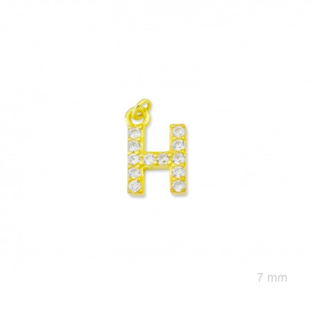 Charm de Plata de Ley (Letra H)