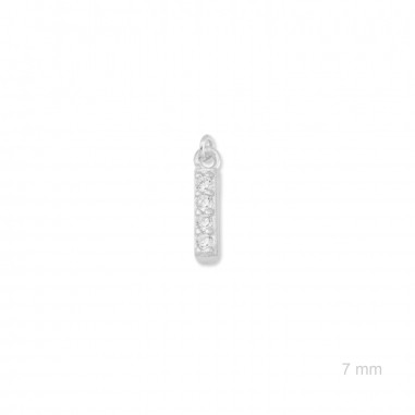 Charm de Plata de Ley (Letra I)