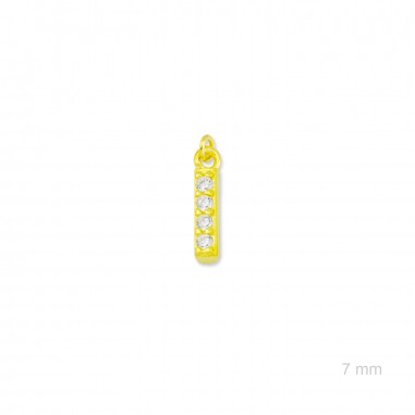 Charm de Plata de Ley (Letra I)