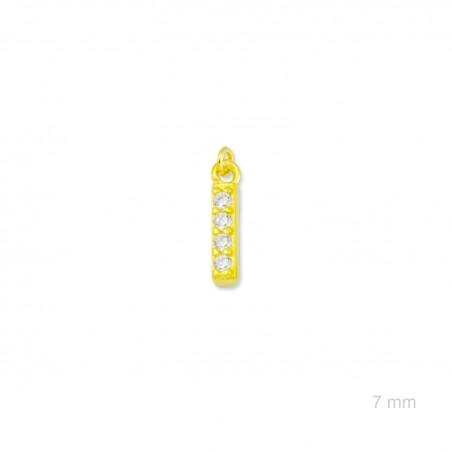 Charm de Plata de Ley (Letra I)