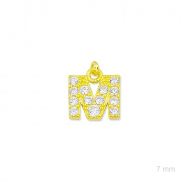 Charm de Plata de Ley (Letra M)