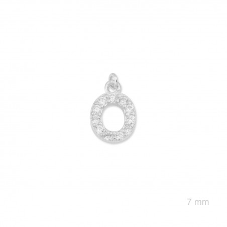 Charm de Plata de Ley (Letra O)