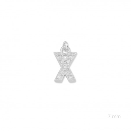 Charm de Plata de Ley (Letra X)