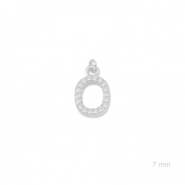 Charm de Plata de Ley (Número 0)