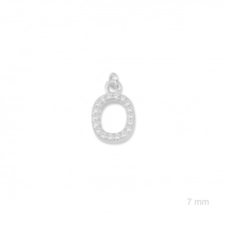 Charm de Plata de Ley (Número 0)