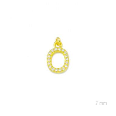 Charm de Plata de Ley (Número 0)