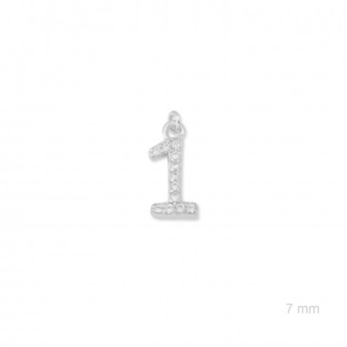 Charm de Plata de Ley (Número 1)