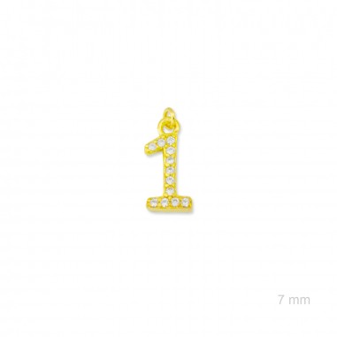 Charm de Plata de Ley (Número 1)