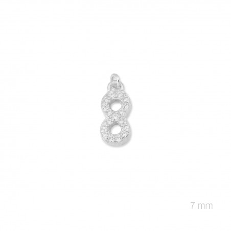 Charm de Plata de Ley (Número 8)