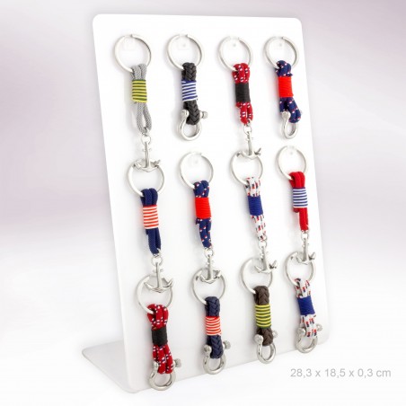 Expositor - 12 chaveiros de aço