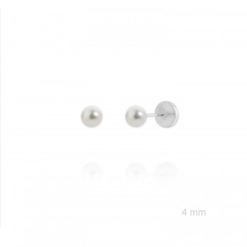 Silver Earrings with Cubir...