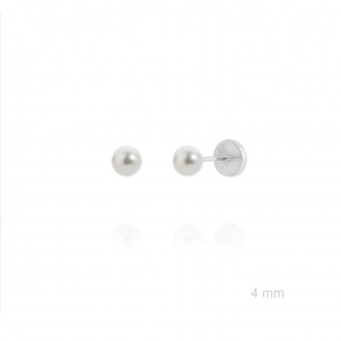 Pendientes de Plata de Ley y circonita