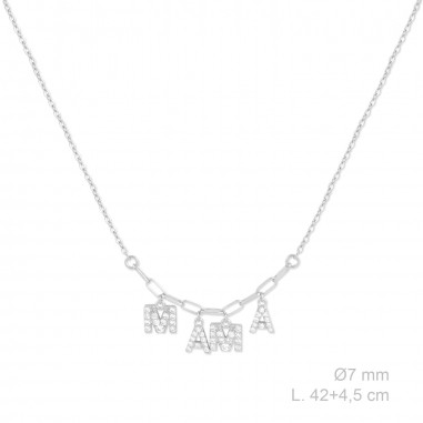 Sautoir en Argent avec oxyde de zirconium