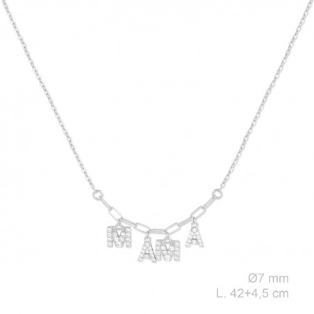 Gargantilha em Prata Esterlina com zircônia