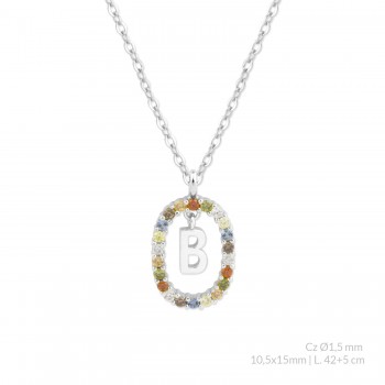 Silver necklace | B