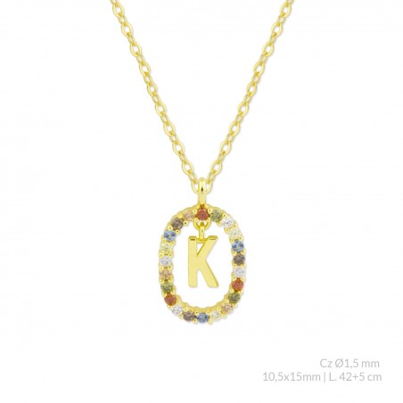 Gargantilha em Prata Esterlina | K