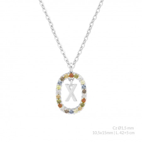 Sautoir en Argent | X