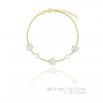 Silver bracelet with...