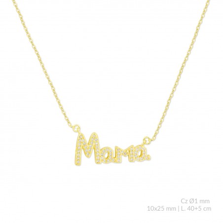 Gargantilha em Prata Esterlina com zircônia