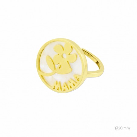 Bague en Argent et nacre