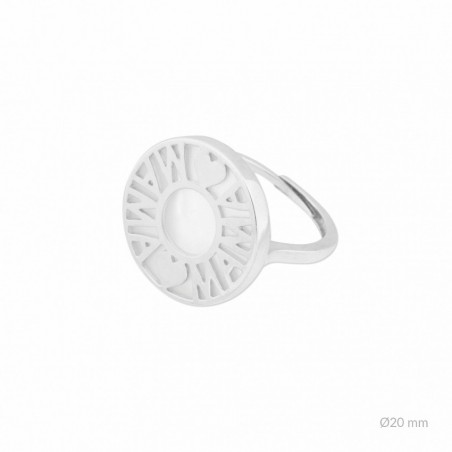 Bague en Argent et nacre